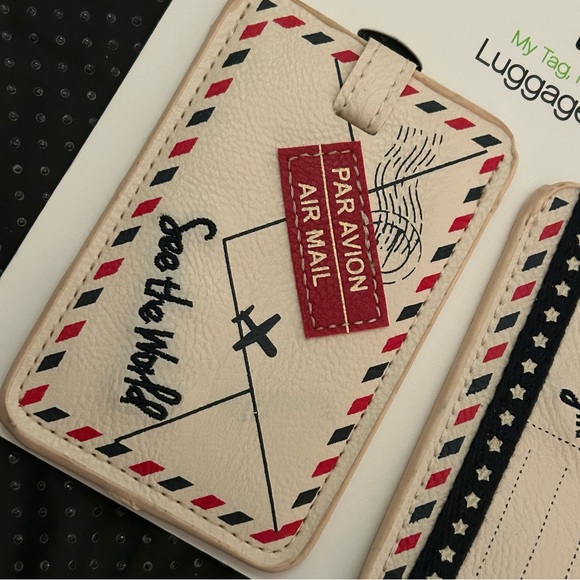 Sprayco NWT Paris-themed luggage tags, set of two. Perfect for vacation! - Picture 4 of 9